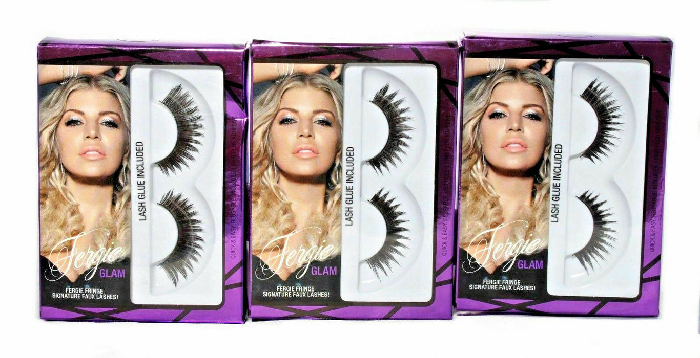 Wet n Wild Fergie Fringe Signature Faux Eye Lashes GLAM (3 Glam Sets)