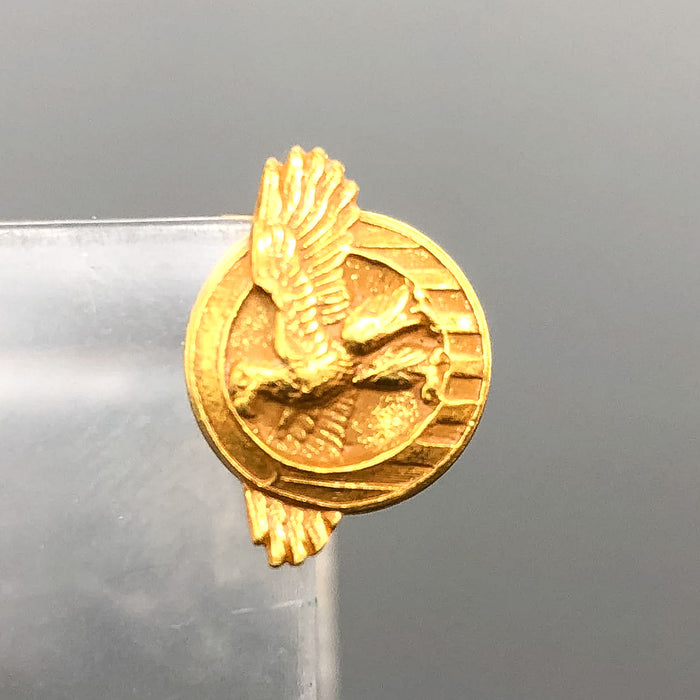 Ruptured Duck Honorable Discharge Lapel Button WW2 Gold Tone 1/2" 3