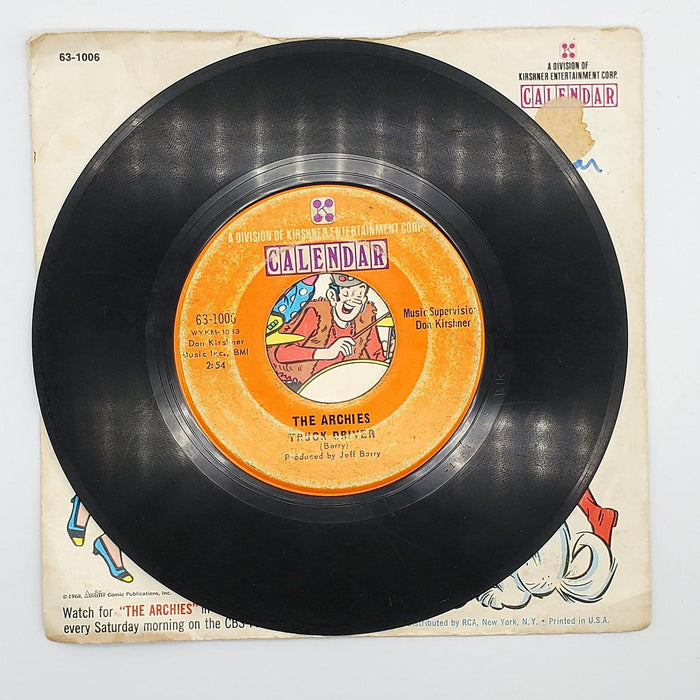 The Archies Bang-Shang-A-Lang / Truck Driver 45 RPM Single Record Calendar 1968 3