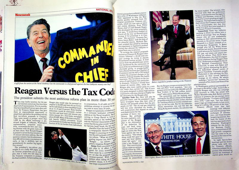 Newsweek Magazine June 3 1985 Reagan Tax Reform Africa We Are The Children Song 3