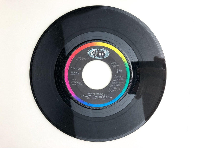 Twin Image 45 RPM 7" Single My Baby Loves Me Do Do + DUB Capitol 1984 3