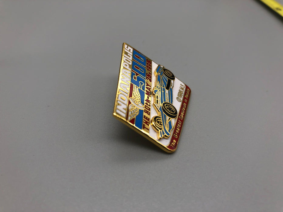 Vintage Indianapolis 500 Lapel Pin 80th May 26 1996 Enamel Indy 3D Racecar Blue