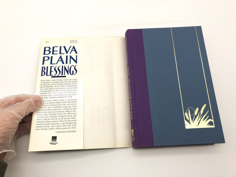 Blessings Belva Plain 1989 Delcarte Press Hardcover 1st Edition 1st Print 6