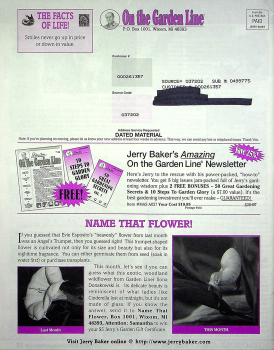 On The Garden Line Magazine May 2000 Garden Cure-All Tonic, Awesome Onions