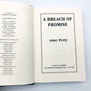 A Breach Of Promise Hardcover Anne Perry 1998 Victorian England Court Room Drama 7