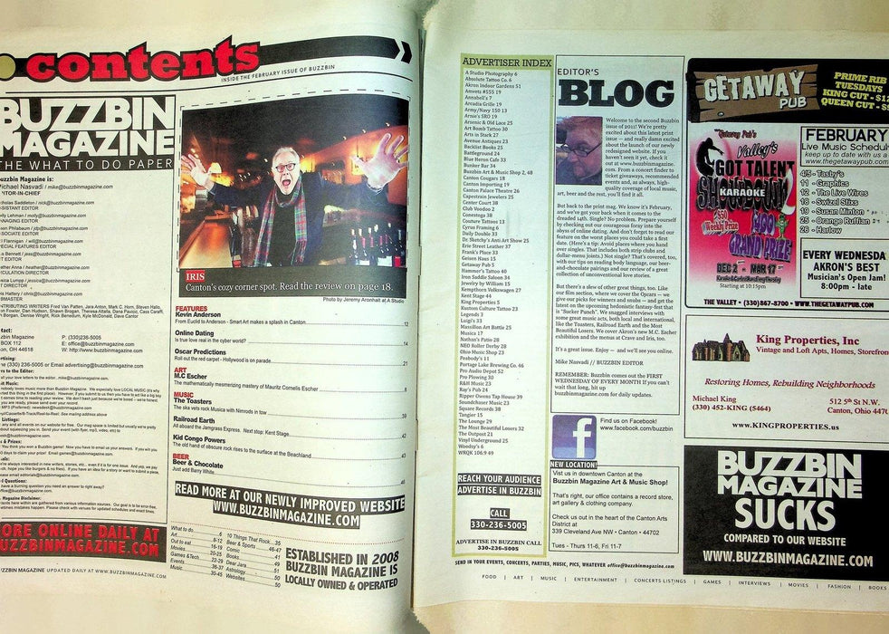 Buzzbin Magazine February 2011 Issue 402 Punk Emo Thursday Band Interview 2