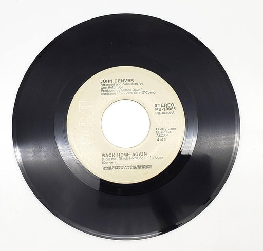 John Denver Back Home Again 45 RPM Single Record RCA Victor 1974 PB-10065 1