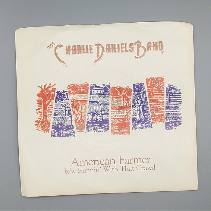 The Charlie Daniels Band American Farmer Single Record Epic 1985 34-05638 1