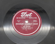 Pat Boone Ain't That A Shame / Tennessee Saturday Night Single Record 1955 3