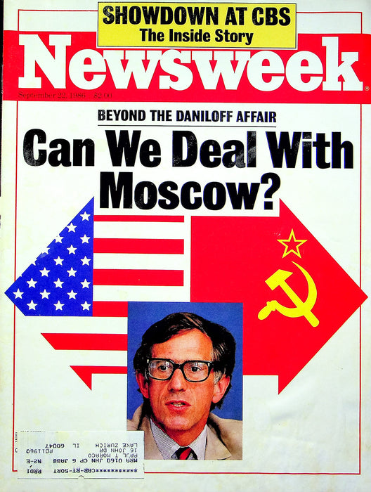 Newsweek Magazine September 22 1986 Nicholas Daniloff KGB Prison Voyager Plane