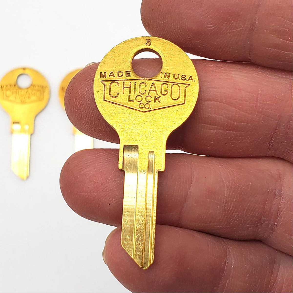 5x Chicago Lock Company K503 For File Cabinet Desk Cubicle Locks Brass ...