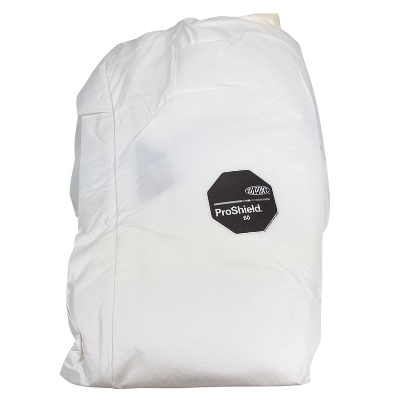 Dupont Chemical Resistant Hooded Suit Coveralls Reusable ProShield 60 SZ Med 1 2