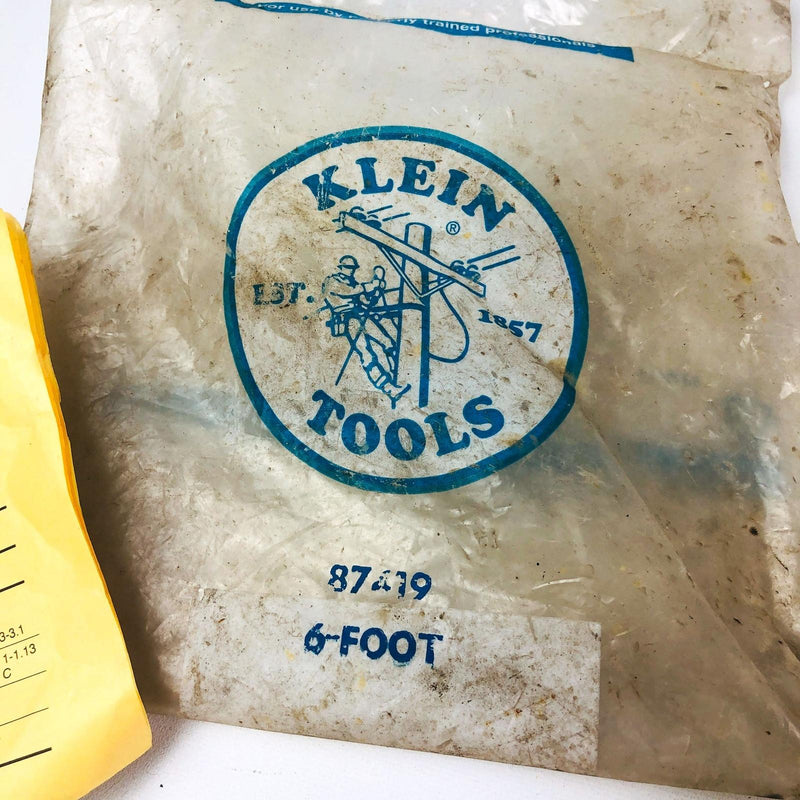 Klein Tools 87419 Nylon Webbing Lanyard 6-Foot Steel Snap Hook New Old Stock NOS