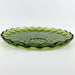 Vintage Green Pressed Glass Chip Dip Round Serving Tray 10" Inch 4