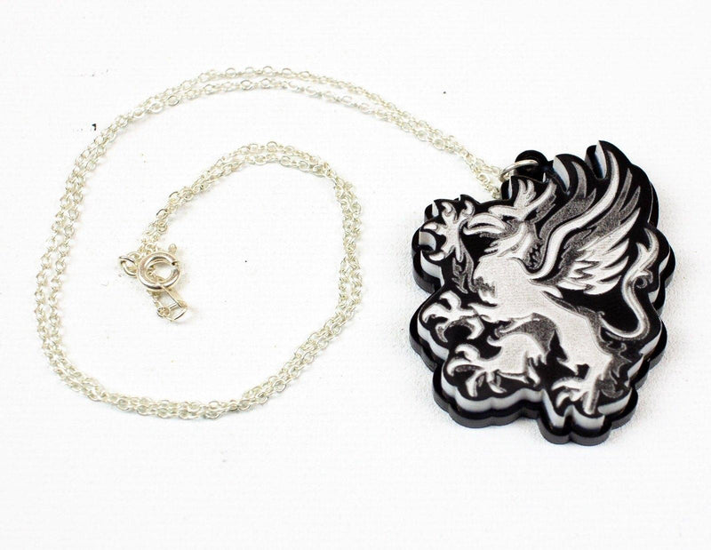 Final Fantasy Griffin Acrylic Plastic 1.75" Charm Pendant w/ Chain Necklaces 1
