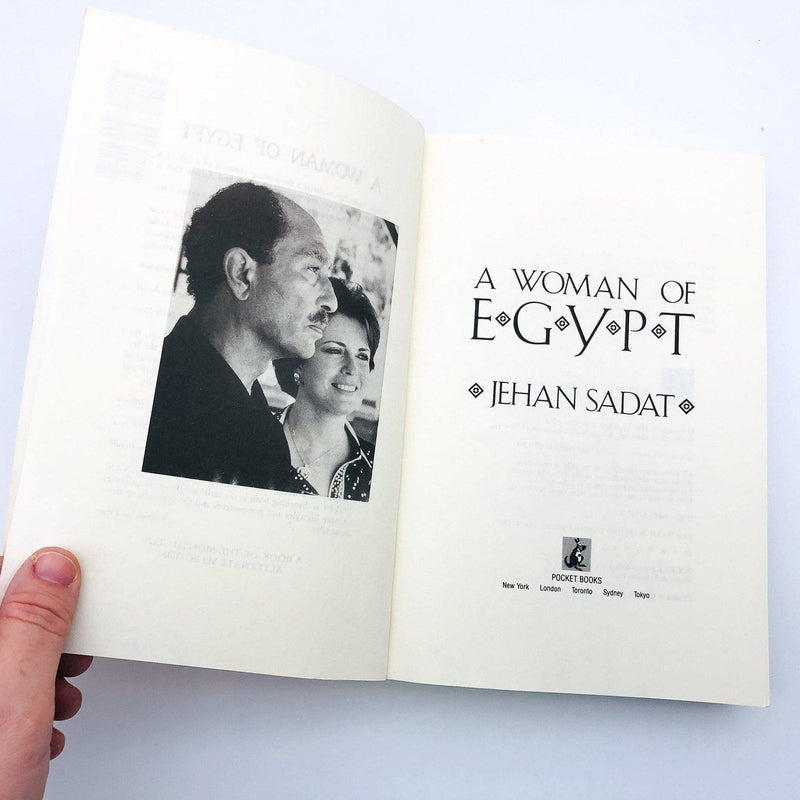 A Woman of Egypt Paperback Jehan Sadat 1989 Jehan Sadat Love of Anwar Country 6