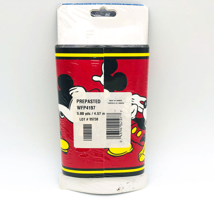 Mickey Mouse Border Wallpaper Prepasted 7" Wide Walt Disney Vintage Imperial