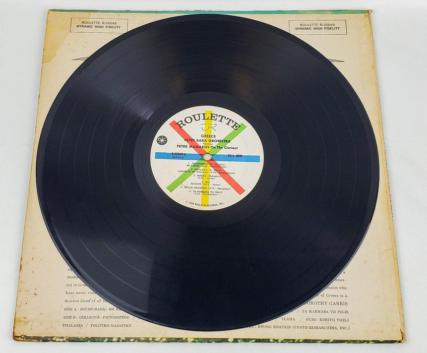 Peter Kara Orchestra Greece Record LP R-25049 Roulette 1958 5