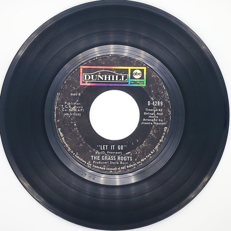 The Grass Roots Two Divided By Love Record 45 RPM Single D-4289 Dunhill 1971 2