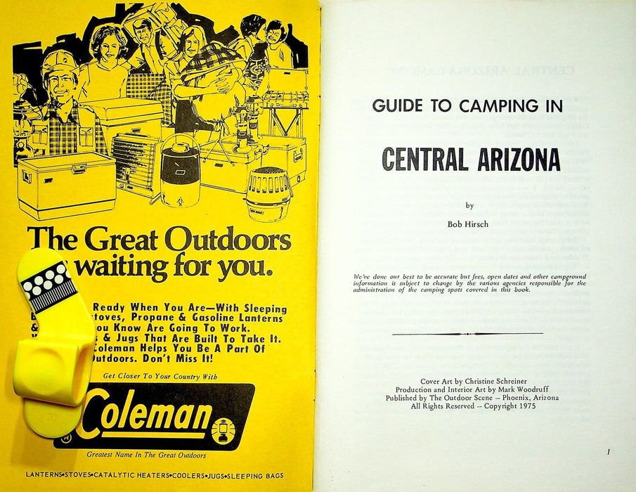 Bob Hirsch's Guide To Camping In Central Arizona Magazine 1975 Salt River Lakes