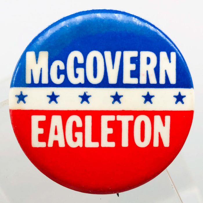 George McGovern Thomas Eagleton Button 1.25" Pinback Presidential Campaign