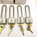6ct Vintage Master Lock Padlock 7LJ Long 2.5" Hasp Keyed Alike P172 New NOS No 2 4