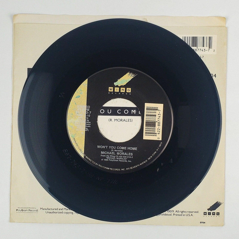 Michael Morales Who Do You Give Your Love To? Record 45 RPM Single Wing 1989 3