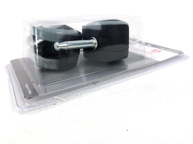 Rubber Twin Wheel Casters 5/16" Stem 2" w/ Brake Norge Wheel #10026182 (2pk)