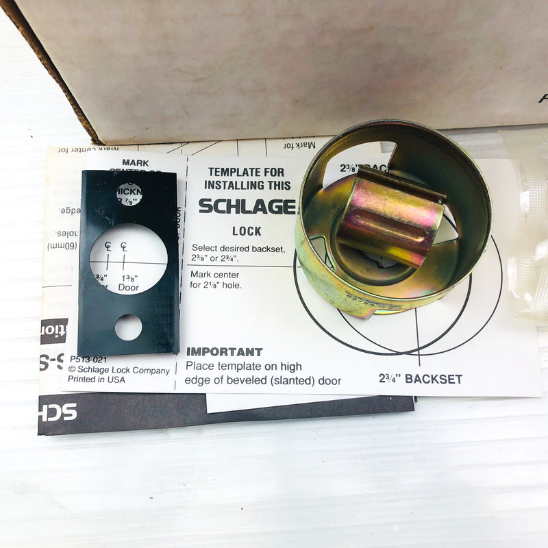 Schlage 3343202S Storeroom Locking Latch Lever S80PD Copper Finish SAT 612 NOS