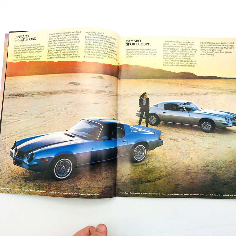 1980 Chevrolet Camaro Z28 Advertisement Brochure Litho General Motors Hot Rod 9