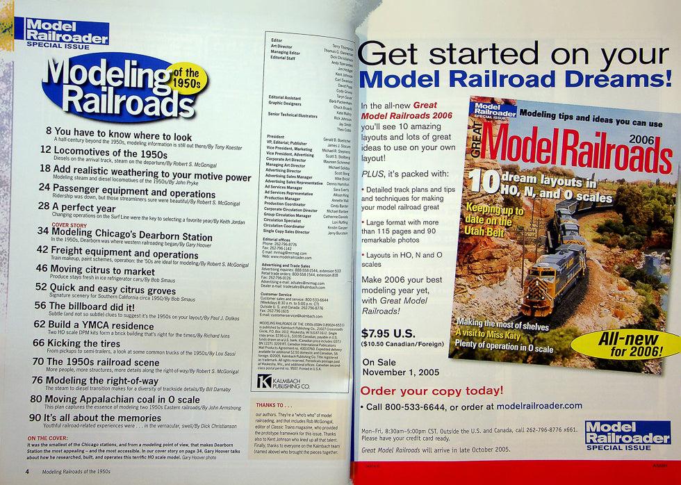 Model Railroader Magazine December 2005 No Reconstructing Chicago's Station