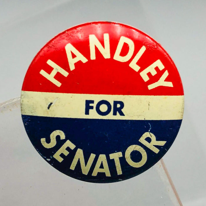 Harold Handley For Senator Button Pin .75" Indiana Political Campaign Union 3