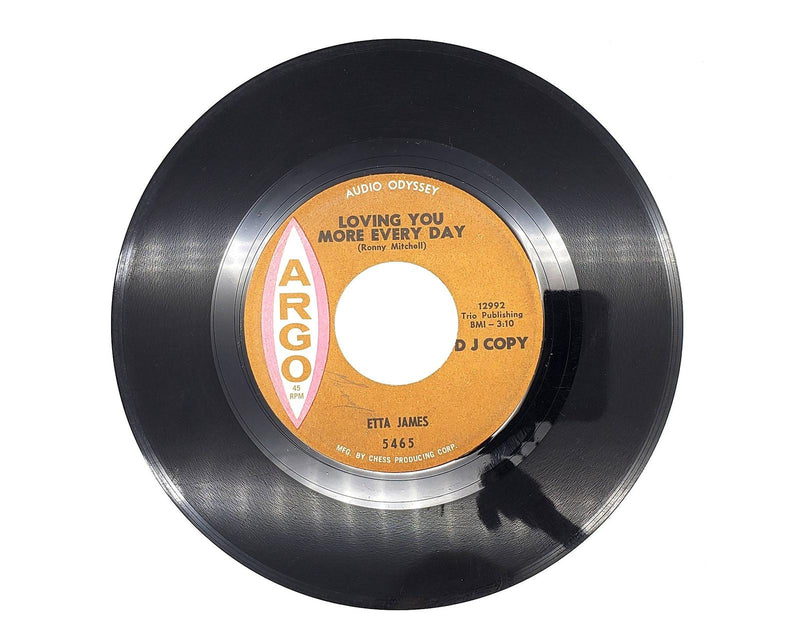 Etta James Loving You More Every Day 45 RPM Single Record Argo 1964 PROMO 5465 1