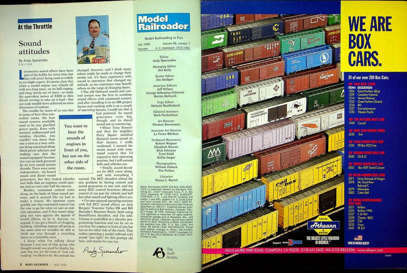 Model Railroader Magazine July 1999 Vol 66 No 7 Soo Line Layout Built To Run