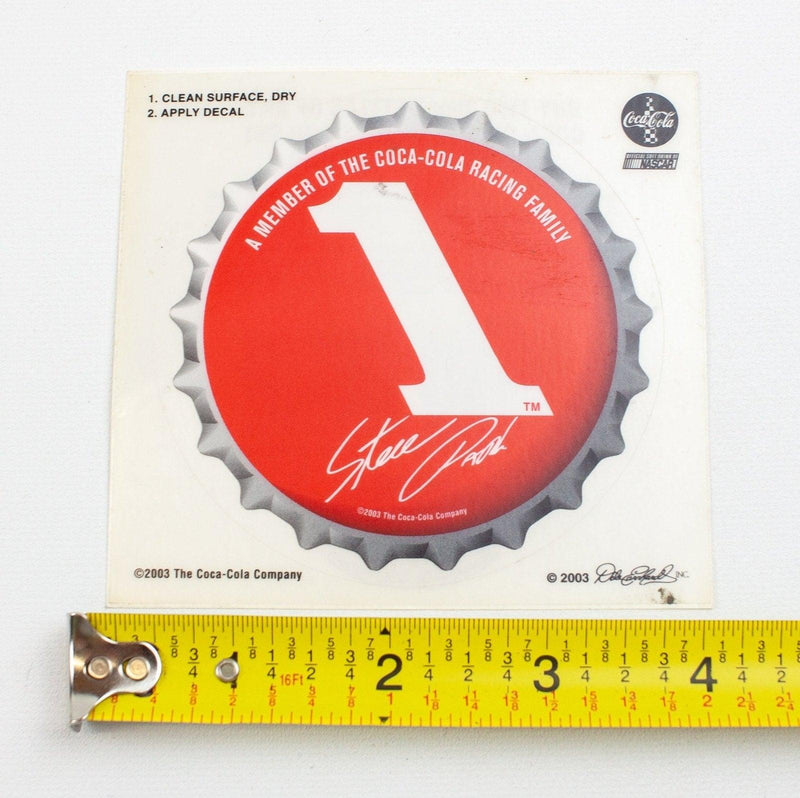 Steve Park Signature Coca-Cola Bottle Cap Decal Stickers - Nascar | Lot of 24 2