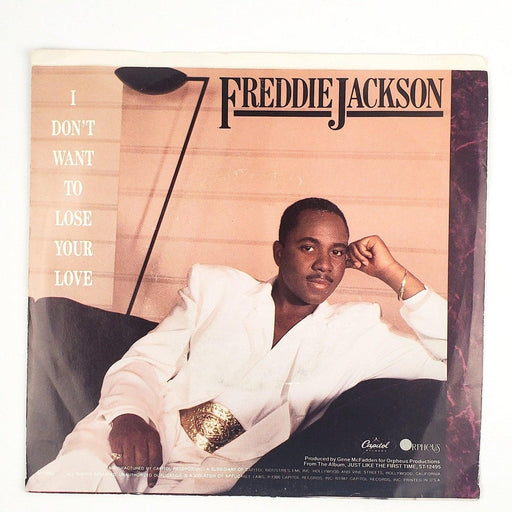 Freddie Jackson I Don't Want To Lose Your Love Record 45 RPM Single Capitol 1986 2