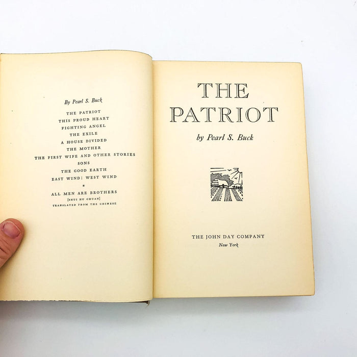 The Patriot Hardcover Pearl S. Buck 1939 Chinese Revolution Communist Historical 7