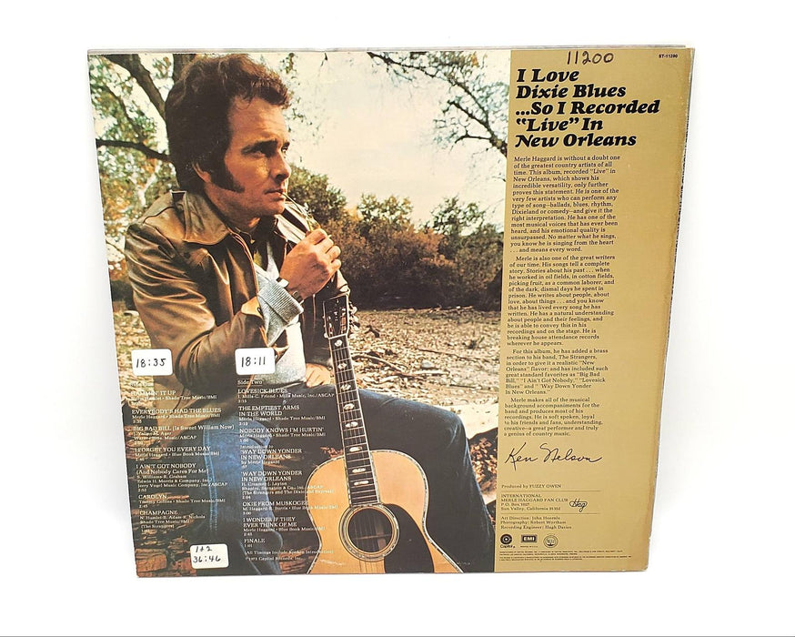 Merle Haggard I Love Dixie Blues LP Record Capitol Records 1973 ST-11200 Copy 2 2