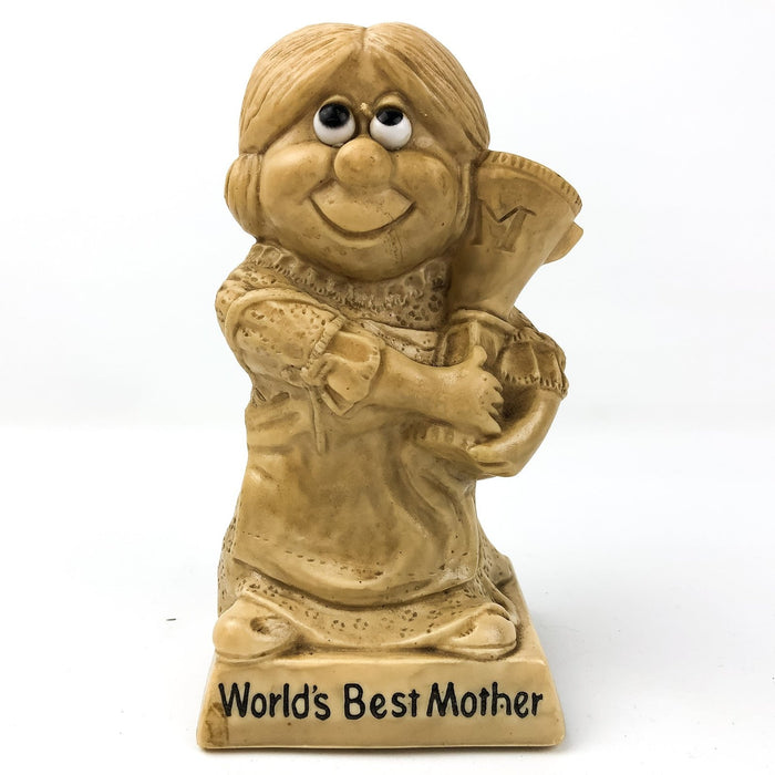 Russ Berries Figurine Mother Mom Gift Statue World's Best Mother Holding Trophy 2