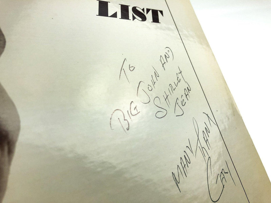 Gary Brown Calls the Advanced List Record LP LSB 1001 Lyn Autographed Signed 7