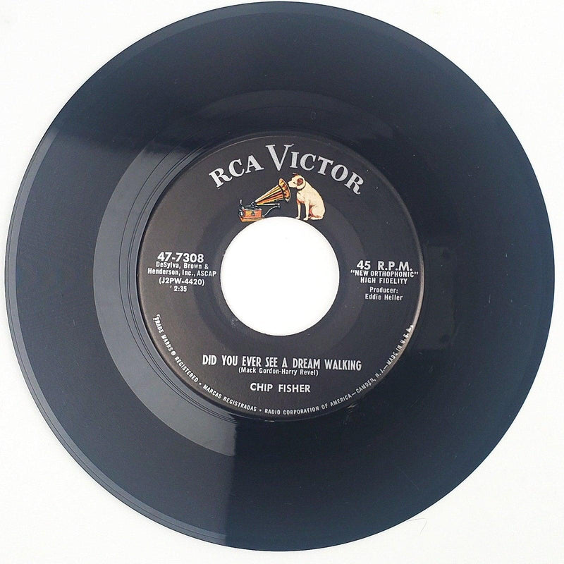 Chip Fisher Did You Ever See A Dream Walking Record 45 RPM Single RCA 1965 1