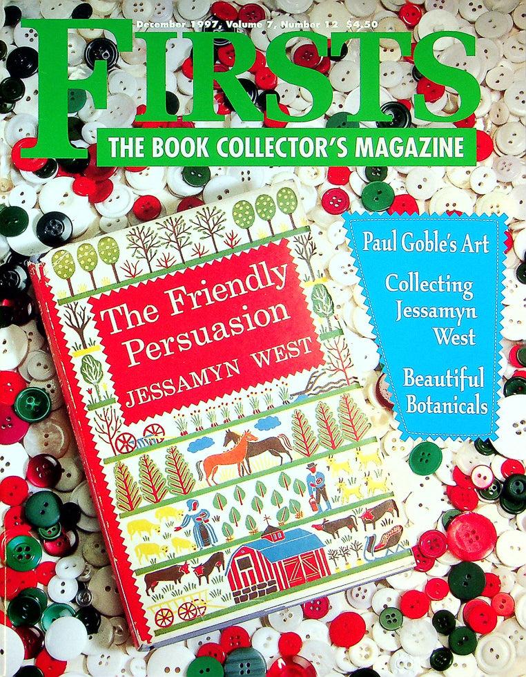 Firsts Magazine December 1997 Vol 7 No 12 Collecting Jessamyn West 1
