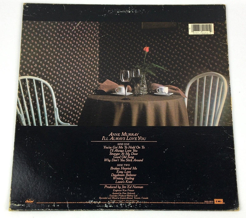 Anne Murray I'll Always Love You Record 33 RPM LP SOO-12012 Capitol Records 1979 2