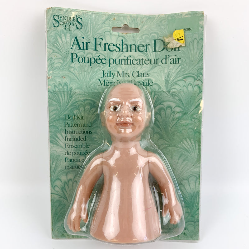 Vintage Syndee's Air Freshener Doll Jolly Mrs Claus 80016 - 5.5 Inches
