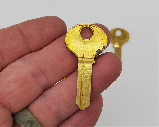 5x Corbin 8687C VR Key Blanks Nickel Plated Brass USA Made NOS 2