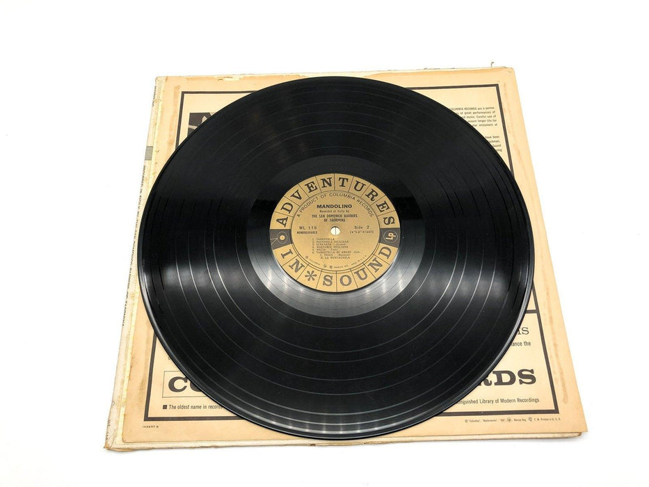 San Domenico Barbers of Taormina Mandolino Record 33 RPM LP WL 116 Columbia 1958 7