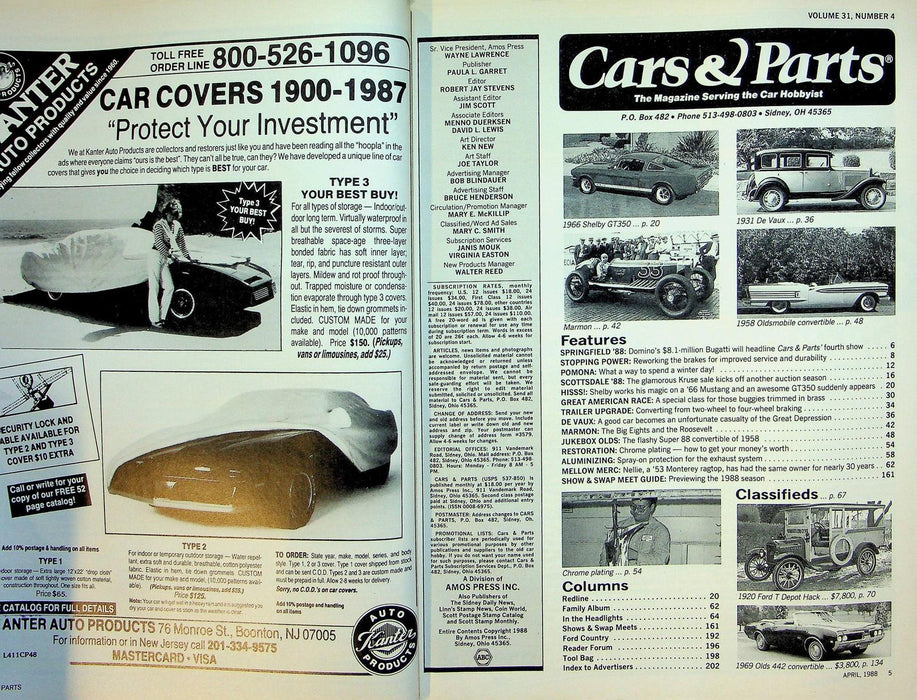 Cars & Parts Magazine April 1990 Vol 31 No 4 88 Show & Swap Meet Guide