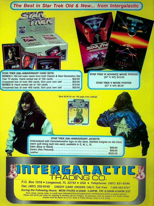 Star Trek VI Undiscovered County Magazine 1991 Photo-log, Crew posters 3