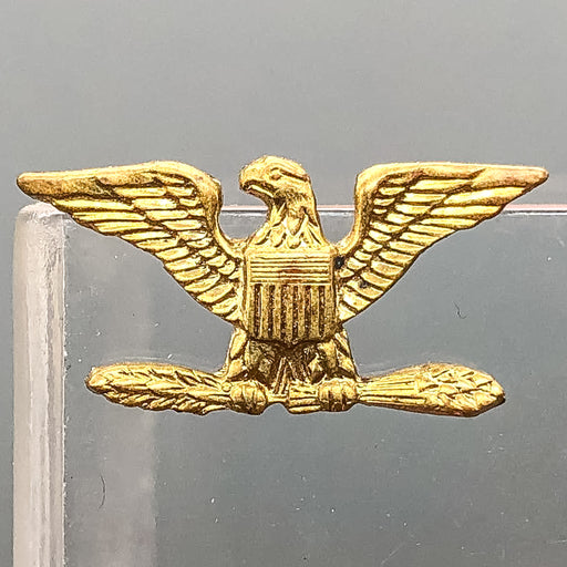 US Army Colonel Pin Pinback Eagle Rank Dress Collar Insignia Blankinton HI-GLO 2 1