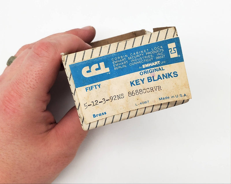 5x Corbin 8688 CCR VR Key Blanks Brass USA Made NOS 4